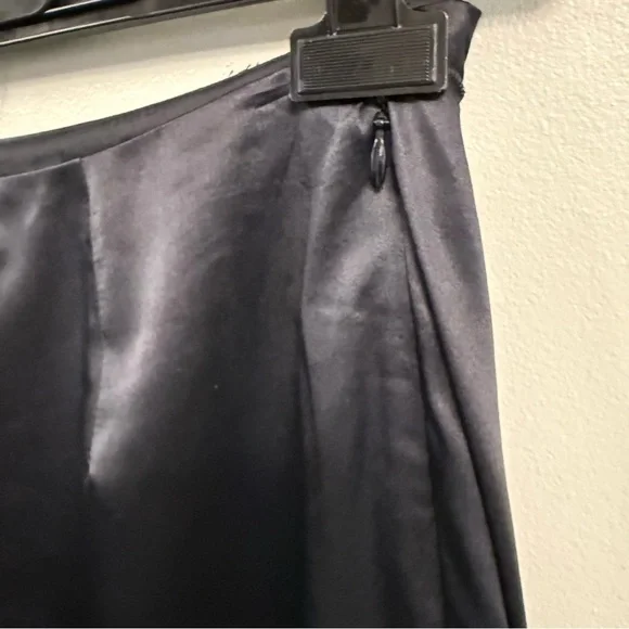 Vintage Luisa Spagnoli 100% Silk Asymmetrical Draped Skirt Rhinestone Heart 42 - Picture 12 of 12